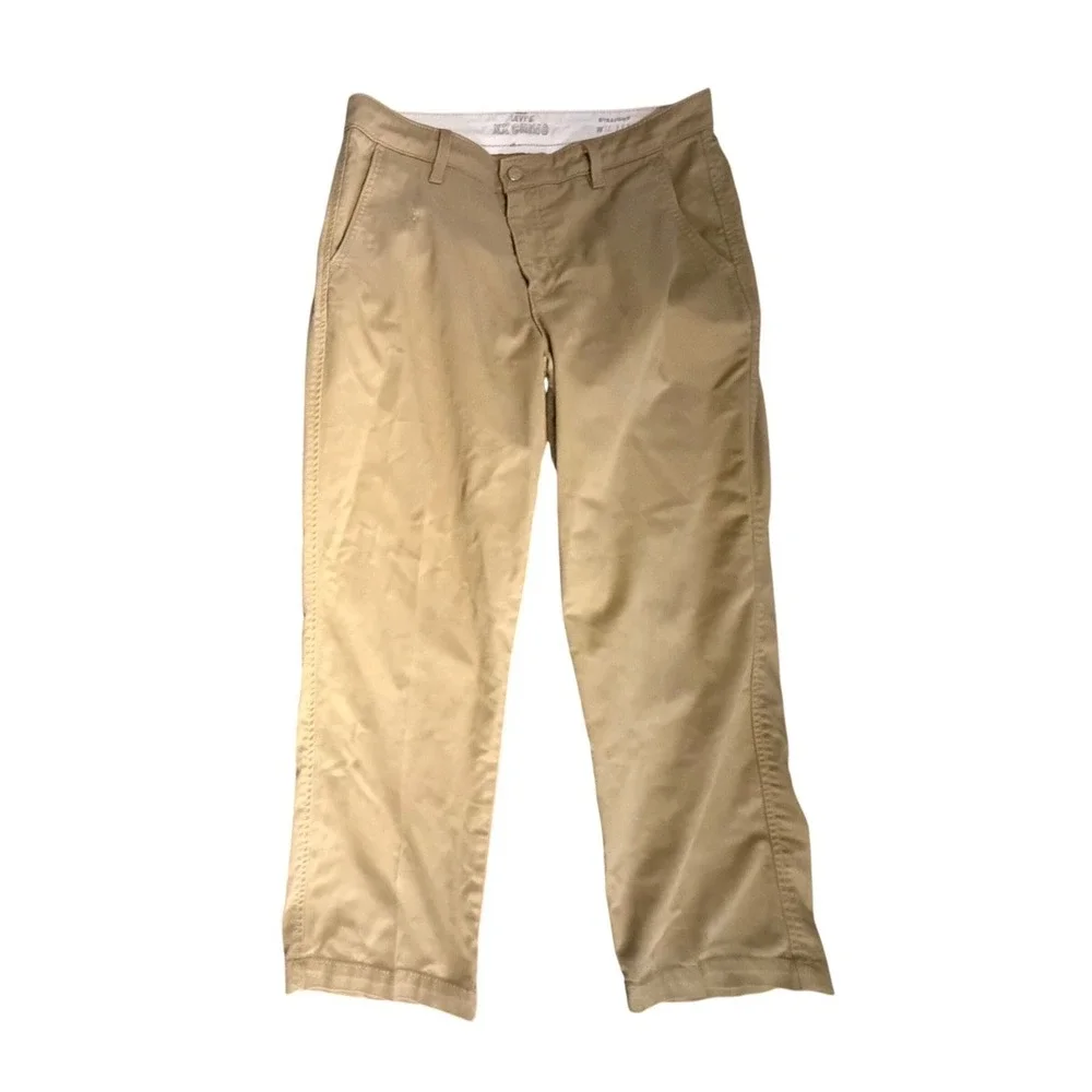 Levis XX Chino Straight Pants Mens 32x32 Khaki Tan Red Tab Big E